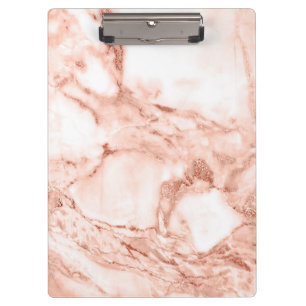 Porte-bloc Beau motif rose de marbre de Faux d'étincelle d'or