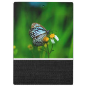 Porte-bloc Beau papillon sur une fleur (Dos)