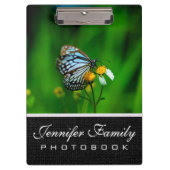 Porte-bloc Beau papillon sur une fleur (Devant)