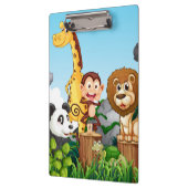 Porte-bloc Beaucoup de mignons animaux dans la forêt (Gauche)