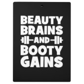 Porte-bloc Beauté, Cerveaux, Gains de Booty - Gymnase pour fe (Dos)
