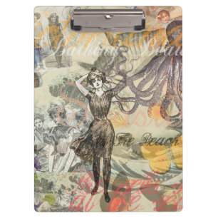 Porte-bloc Beauté de bain victorienne Kraken Surréalisme Vint