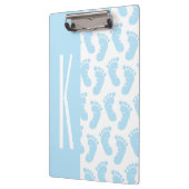 Porte-bloc Bébé bleu, Garçon pieds bébé (Gauche)