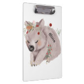 Porte-bloc Bébé mignon Wombat Gold Speckle personnalisé (Swatch)