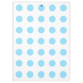 Porte-bloc Bébé pois bleu et blanc (Dos)