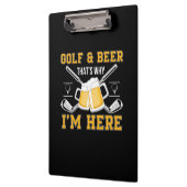 Porte-bloc Beer Drinker Golf And Beer Birthday (Gauche)