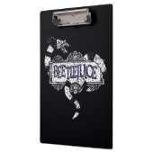 Porte-bloc Beetlejus | Vapeur de sable enroulé sur le logo Be (Gauche)