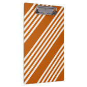 Porte-bloc Beige et orange brûlé cinq rayures motif (Swatch)