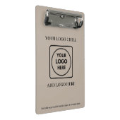 Porte-bloc Beige Sand Custom Logo Mini clipboard (Incliné)