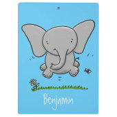Porte-bloc Belle adorable dessin d'éléphant bébé (Dos)