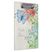 Porte-bloc Belle aquarelle florale avec papillon (Swatch)