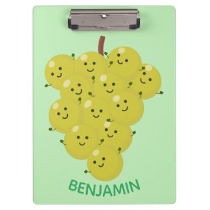 Porte-bloc Belle bande de raisins amusante illustration