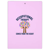 Porte-bloc Belle citation de l'arbre d'ergothérapie (Dos)