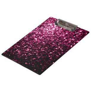 Porte-bloc Belle copie rose de parties scintillantes