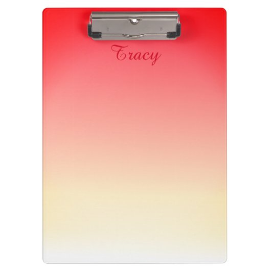 Porte-bloc Belle couleur rouge et blanche Personnaliser (Devant)