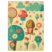 Porte-bloc Belle glace vintage rétro (Dos)