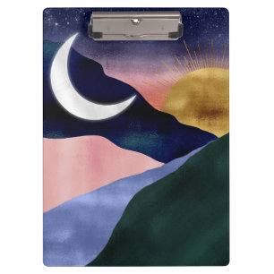 Porte-bloc Belle Lune de la rivière des Roches Coucher de sol