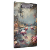 Porte-bloc belle peinture vintage flamants roses (Swatch)
