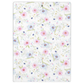 Porte-bloc Belles fleurs d'aquarelle de printemps (Dos)