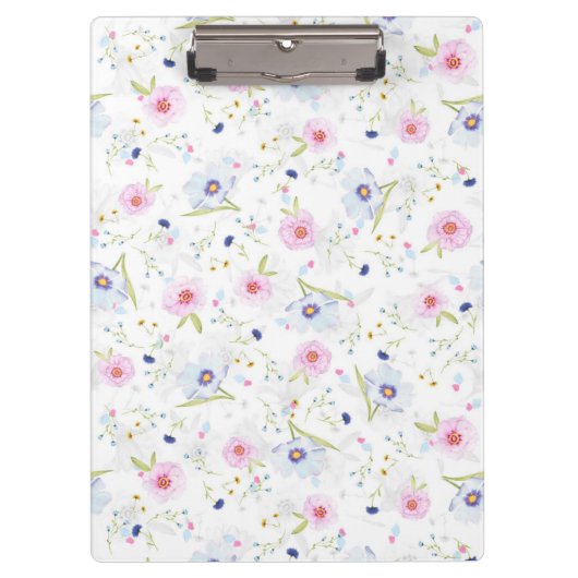 Porte-bloc Belles fleurs d'aquarelle de printemps (Devant)