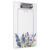Porte-bloc Belles fleurs violettes et cadre pourpre (Swatch)