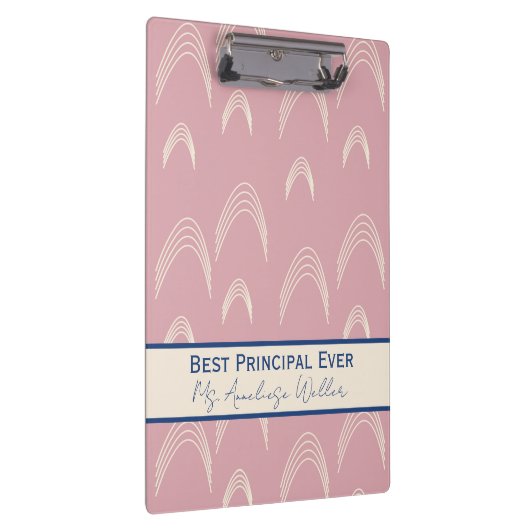 Porte-bloc Best Principal Ever Personalized Boho Rainbow (Swatch)