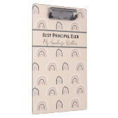 Porte-bloc Best Principal Ever Personalized Boho Rainbow (Swatch)