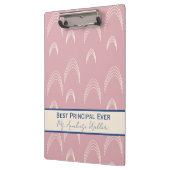 Porte-bloc Best Principal Ever Personalized Boho Rainbow (Gauche)