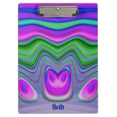 Porte-bloc BETH ~ 3D ! Rose, Violet, Vert, Bleu (Devant)