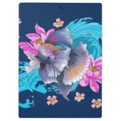 Porte-bloc Betta Siamese combat le poisson (Dos)