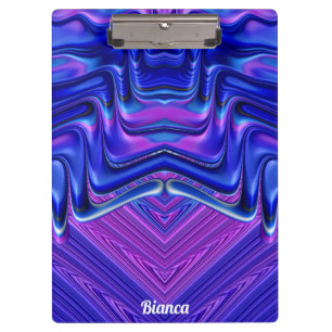 Porte-bloc BIANCA ~ 3D ! ~ Rose Blanc et Bleu original ~