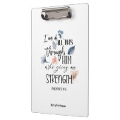 Porte-bloc Bible Verse Philippians Floral (Gauche)