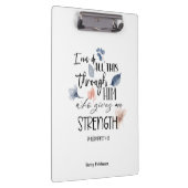 Porte-bloc Bible Verse Philippians Floral (Swatch)