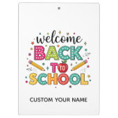 Porte-bloc Bienvenue à la rentrée des classes (Dos)