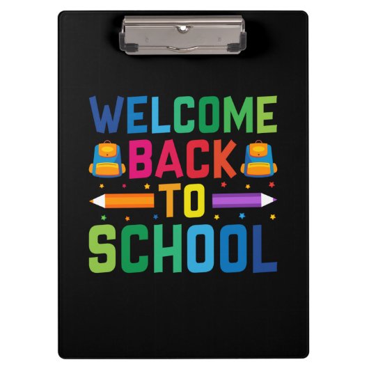 Porte-bloc Bienvenue À L'École (Devant)