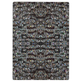 Porte-bloc Bijou en diamant motif élégant argent noir (Dos)