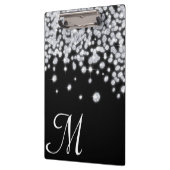 Porte-bloc Bijoux en diamant Bijoux Monogramme Carte d'clip i (Gauche)