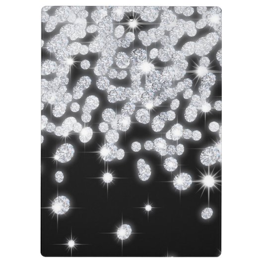 Porte-bloc Bijoux en diamant Bijoux Monogramme Carte d'clip i (Dos)