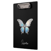 Porte-bloc Bijoux papillon Opale et argent (Gauche)