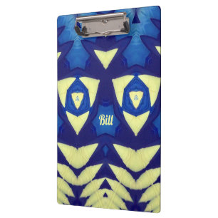 Porte-bloc BILL ~ Design bleu et crème