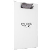 Porte-bloc Binary Decision Yes No Minimalist Industrial  (Swatch)