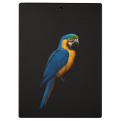 Porte-bloc Black 4 Luxe, Ara bleu et jaune (Dos)