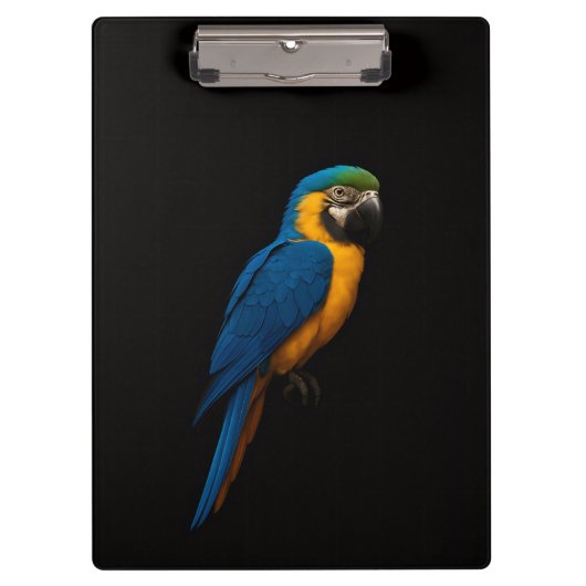 Porte-bloc Black 4 Luxe, Ara bleu et jaune (Devant)