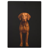 Porte-bloc Black 4 Luxe Clipboard, Agile Vizsla Dog (Dos)