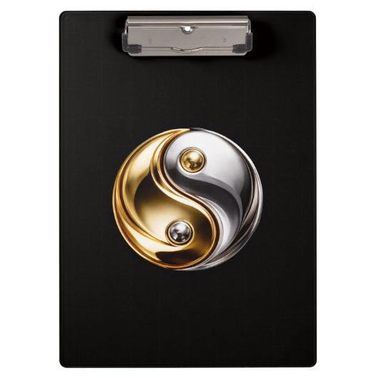 Porte-bloc Black 4 Luxe Clipboard, Harmony Yin Yang (Devant)