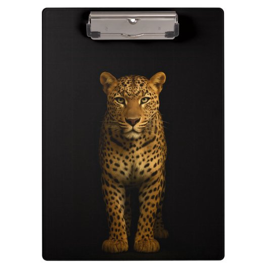 Porte-bloc Black 4 Luxe Clipboard, Majestic Leopard (Devant)