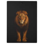 Porte-bloc Black 4 Luxe Clipboard, Majestic Lion (Dos)
