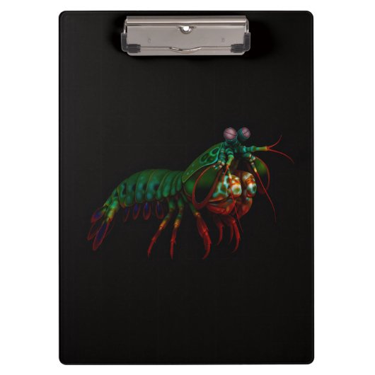 Porte-bloc Black 4 Luxe Clipboard, Mantis Shrimp (Devant)