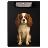 Porte-bloc Black 4 Luxe Clipboard, Sweet Cavalier Spaniel (Devant)