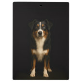 Porte-bloc Black 4 Luxe Clipboard, Wise Australian Shepherd (Dos)